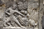 Ramayana reliefs stock photographs